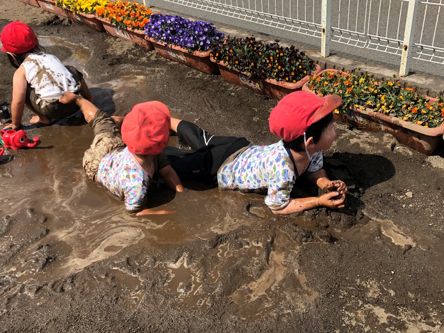 写真：水遊び！ 