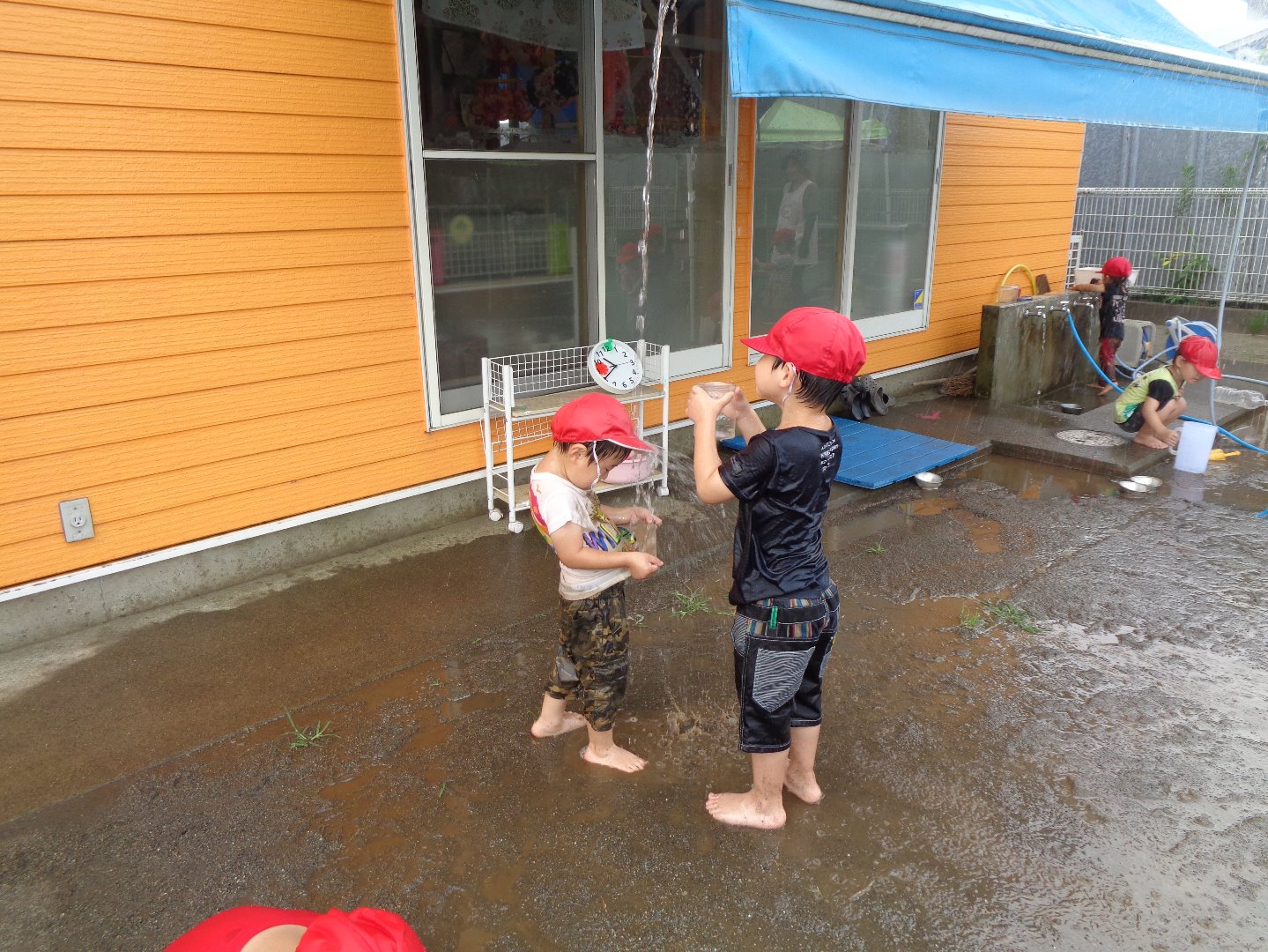 写真：水遊び！ 